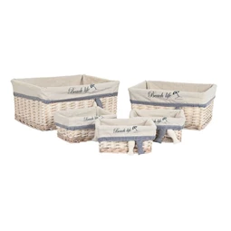 Kosár szett halas 48x38x13 cm S/5