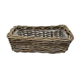 Kosár szögletes bélelt 39x19x14 cm