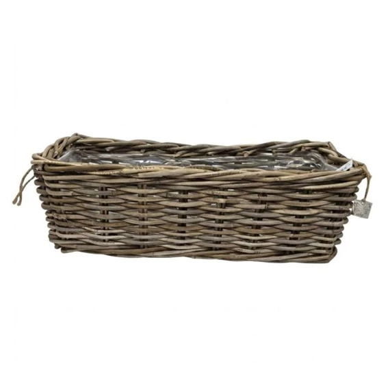 Kosár szögletes bélelt 60x23x20 cm