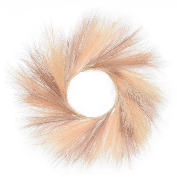 Koszorú díszfűből fű 57 cm natúr