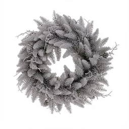 Koszorú fenyő, tobozzal, havas 42 cm