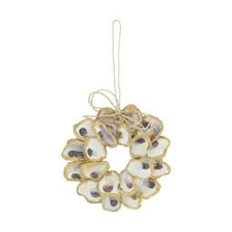 Koszorú kagyló akasztós 12x12x2 cm