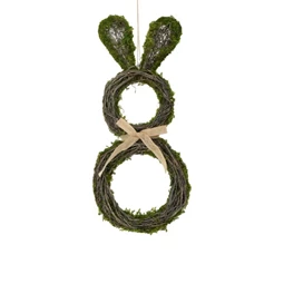 Koszorú nyúl alakú akasztós 25x4,5x58 cm