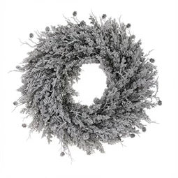 Koszorú thuja, tobozzal, havas 55 cm