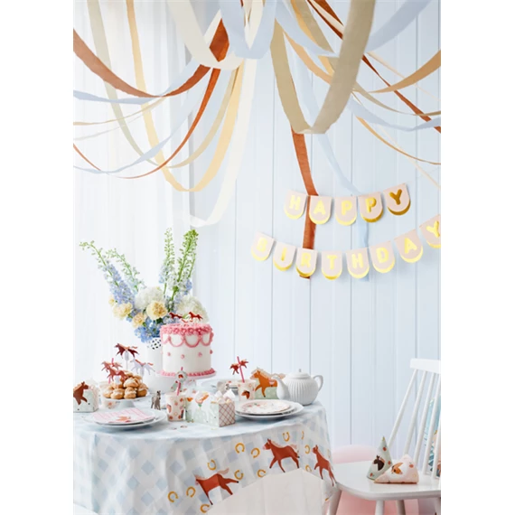 Krepp papír 5 cm/10 m, 6 darabos készlet, vegyes S/6