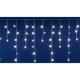 LED-es, sorolható fényfüggöny, jégcsap, 400 LED, 7x2 m