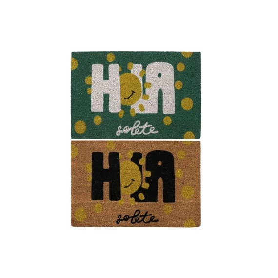 Lábtörlő "HOLA" felirattal 60x40x1,5 cm 2 féle