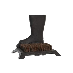 Lábtörlő csizmával, öntöttvasból 25x16x21 cm