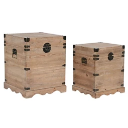 Láda szett rusztikus 50x50x61 cm S/2