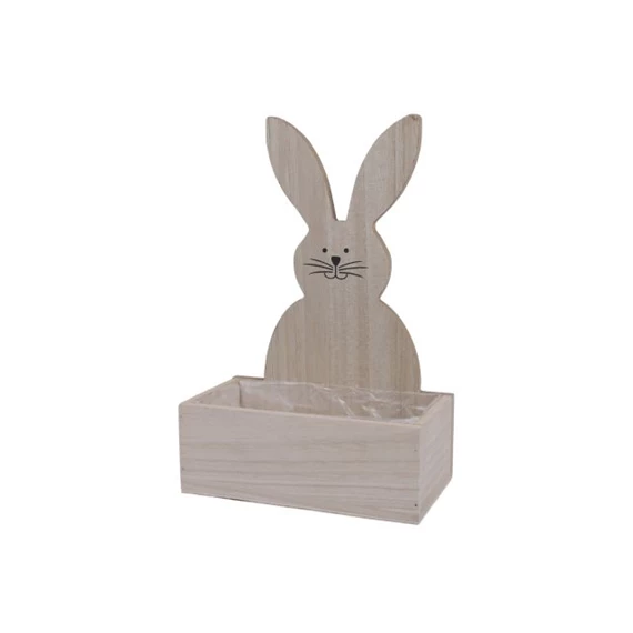Láda ültethető nyúllal 20x11x30 cm