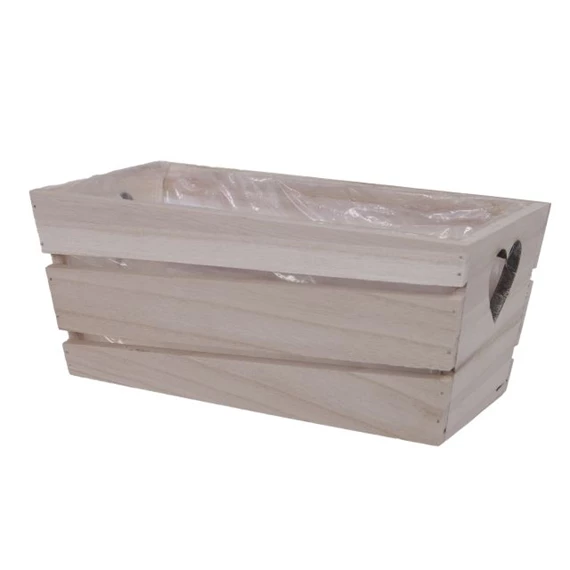 Láda ültethető, szögletes 24x11x10 cm