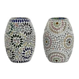 Lámpa asztali mintás 14x14x19 cm 2 féle