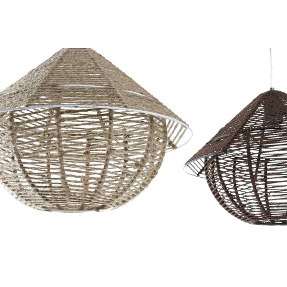 Lámpa mennyezeti, kötéllel 38x38x27 cm 2 féle