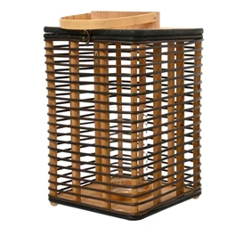 Lámpás fa 40x24,5x24,5 cm barna