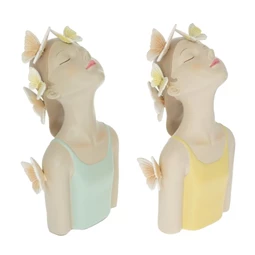 Lány pillangókkal 11,5x9,5x20,5 cm 2 féle