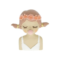 Lány rágógumival, öntapadós 5,8x2,3x6,2 cm