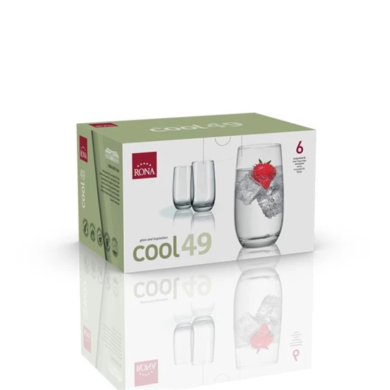 Long drink pohár COOL 490 ml 7,9x14,4 cm S/6