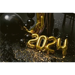 Lufi 0-ás szám fólia 35 cm arany