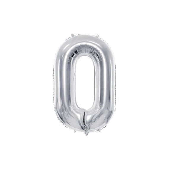 Lufi 0-ás szám fólia 72 cm ezüst