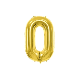 Lufi 0-s szám fólia 72 cm világos arany