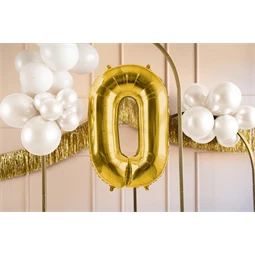 Lufi 0-s szám fólia 72 cm világos arany