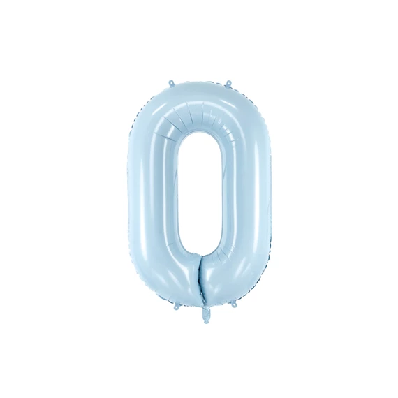 Lufi 0-s szám fólia 72 cm világoskék