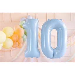 Lufi 0-s szám fólia 72 cm világoskék