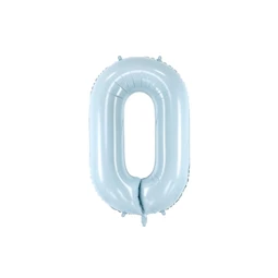 Lufi 0-s szám fólia 72 cm világoskék