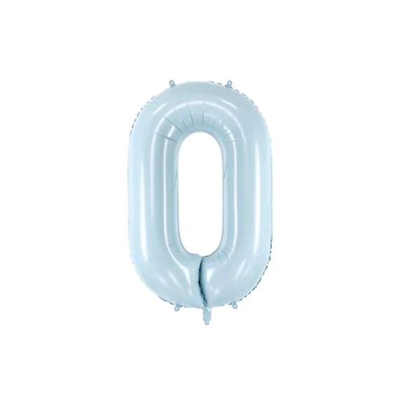 Lufi 0-s szám fólia 72 cm világoskék