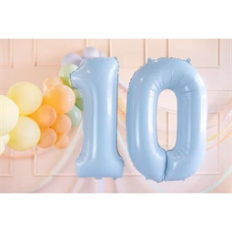 Lufi 0-s szám fólia 72 cm világoskék