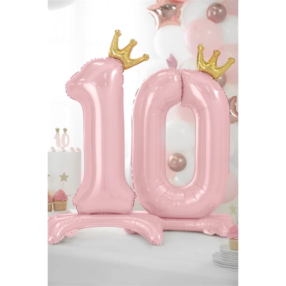 Lufi 1-es szám álló fólia 84 cm világos rózsaszín