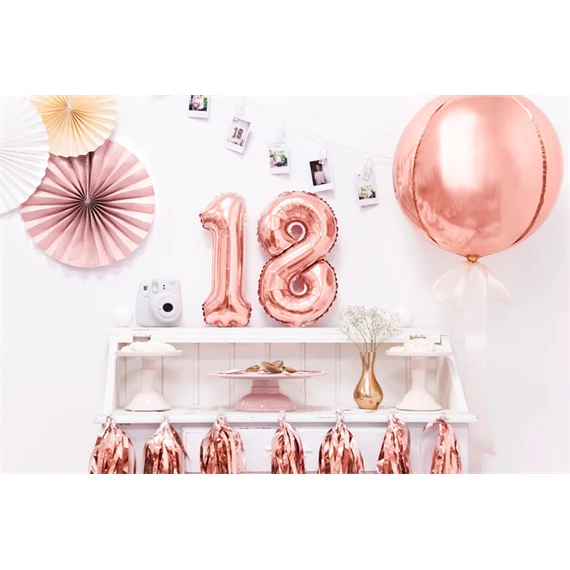 Lufi 1-es szám fólia 35 cm rózsaarany