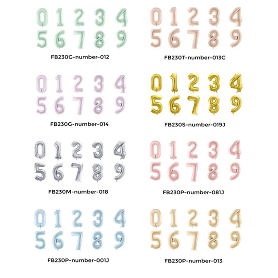 Lufi 2-es szám fólia 72 cm zöld