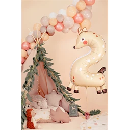 Lufi 2-es szám fólia őzike 65x102 cm mix