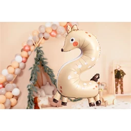 Lufi 2-es szám fólia őzike 65x102 cm mix