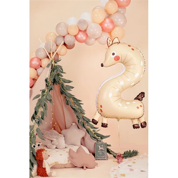 Lufi 2-es szám fólia őzike 65x102 cm mix