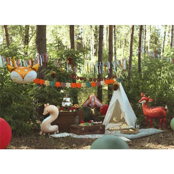 Lufi 2-es szám fólia őzike 65x102 cm mix