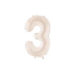 Lufi 3-as szám fólia 86 cm világos meleg szürke
