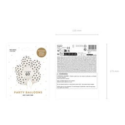 Lufi 30 cm 60 darab pasztell törtfehér S/6