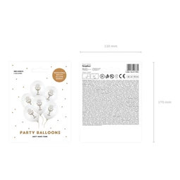 Lufi 30 cm IHS pasztell tiszta fehér S/6