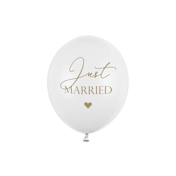 Lufi 30 cm csak házasok pasztell tiszta fehér S/6