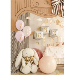 Lufi 30 cm egérke 1-es szám halvány rózsaszín S/50