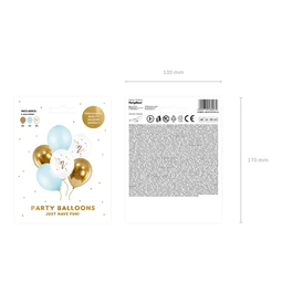 Lufi 30 cm egy pasztell világoskék S/6