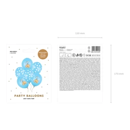 Lufi 30 cm elefánt pasztell babakék mix