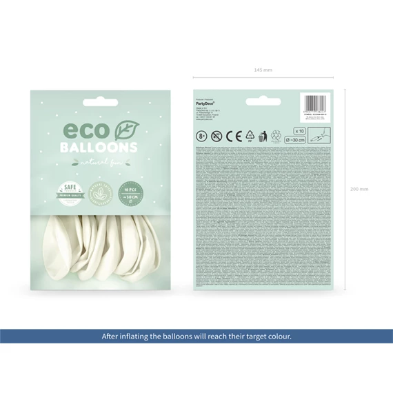 Lufi 30 cm fémes fehér S/10