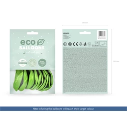 Lufi 30 cm fémes zöld alma S/10