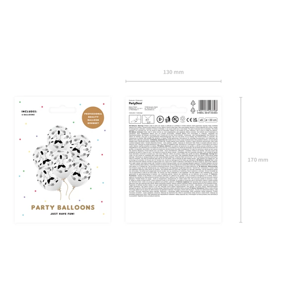 Lufi 30 cm focista és labdák pasztell tiszta fehér S/6