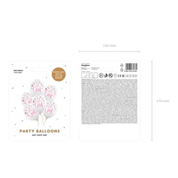 Lufi 30 cm it`s a girl pasztell tiszta fehér S/6