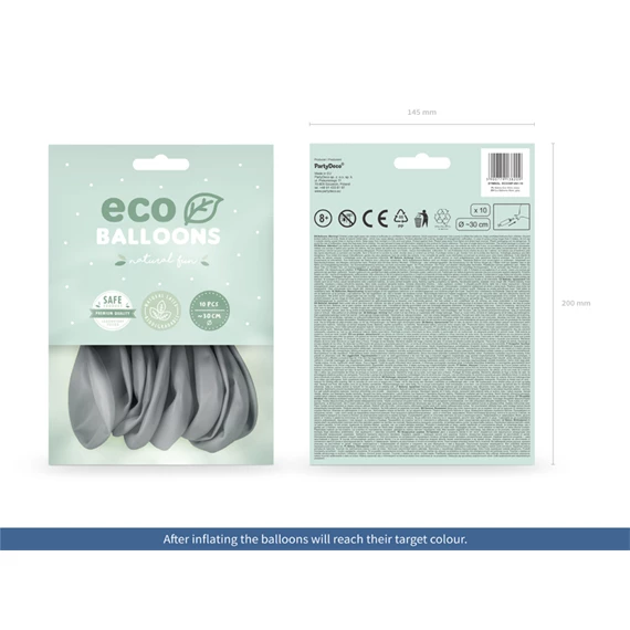 Lufi 30 cm pasztell szürke S/10