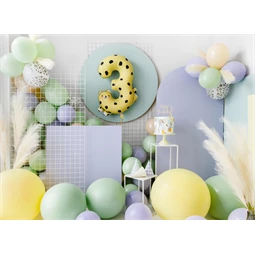 Lufi 30 cm pöttyös pasztell tiszta fehér S/50